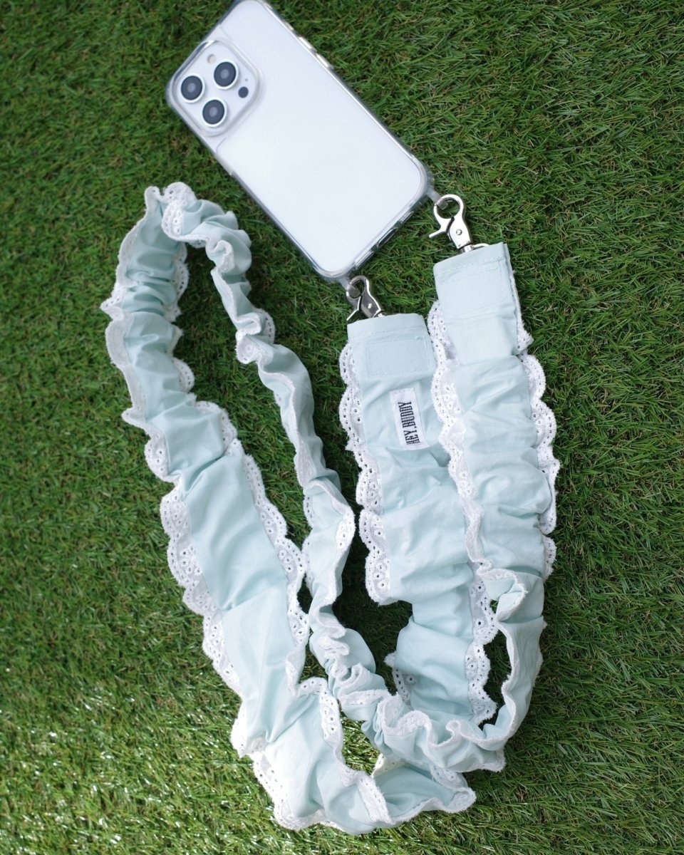 pastel lace shoulder strap - HEY,BUDDY