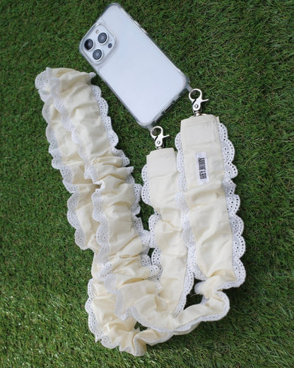 pastel lace shoulder strap - HEY,BUDDY