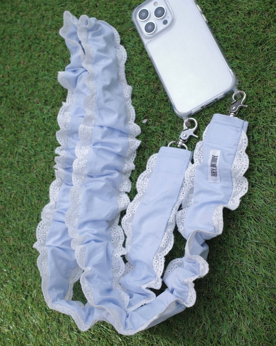 pastel lace shoulder strap - HEY,BUDDY