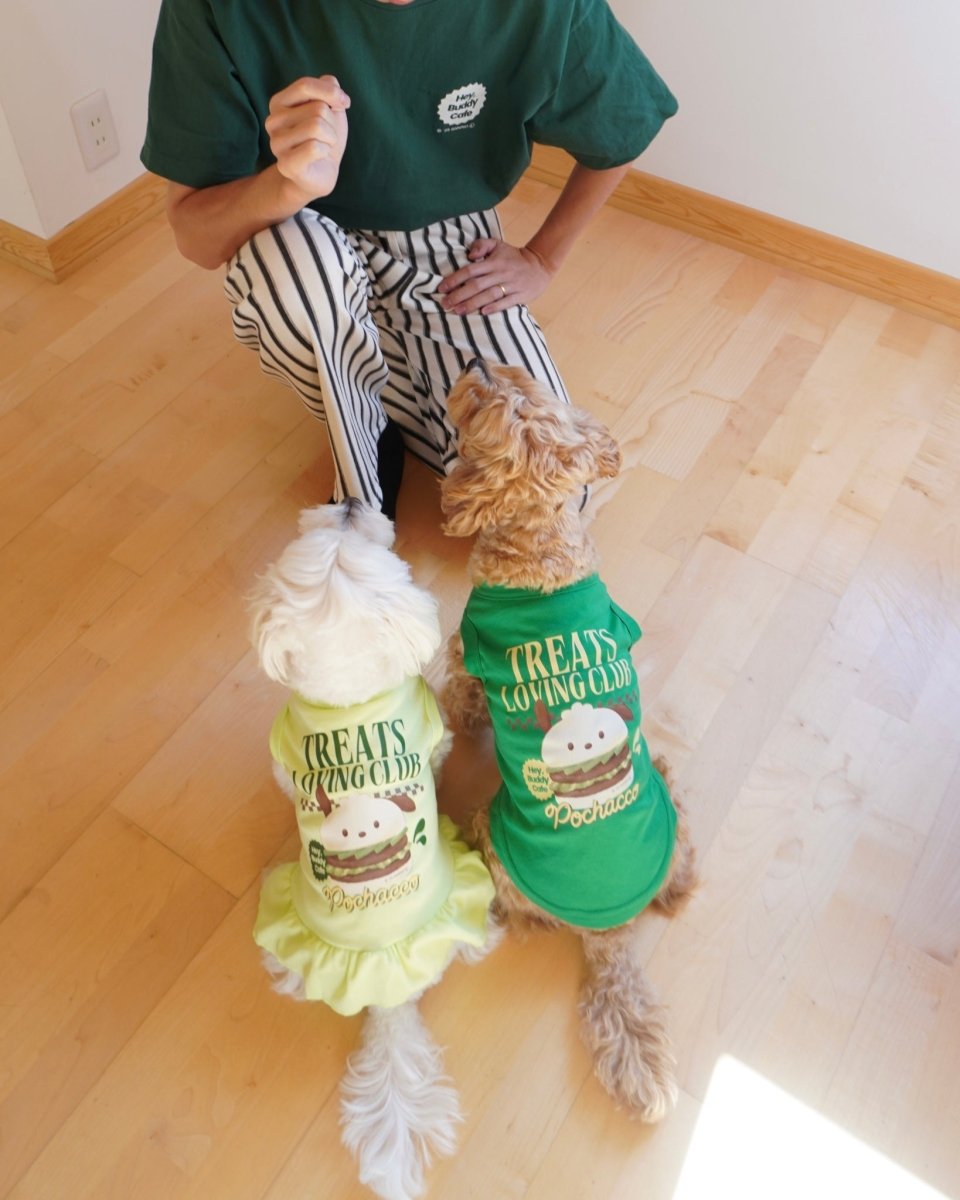 【POCHACCO】おやつ大好きくらぶ。ペアTシャツ - HEY,BUDDY