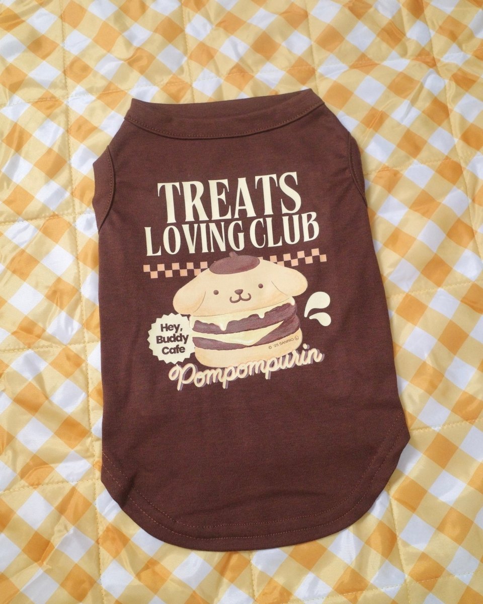 【POMPOMPURIN】おやつ大好きくらぶ。Tシャツ - HEY,BUDDY