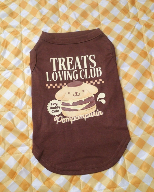 【POMPOMPURIN】おやつ大好きくらぶ。Tシャツ - HEY,BUDDY