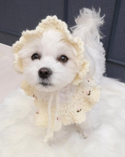 手編みのクロシェボンネット - HEY,BUDDY