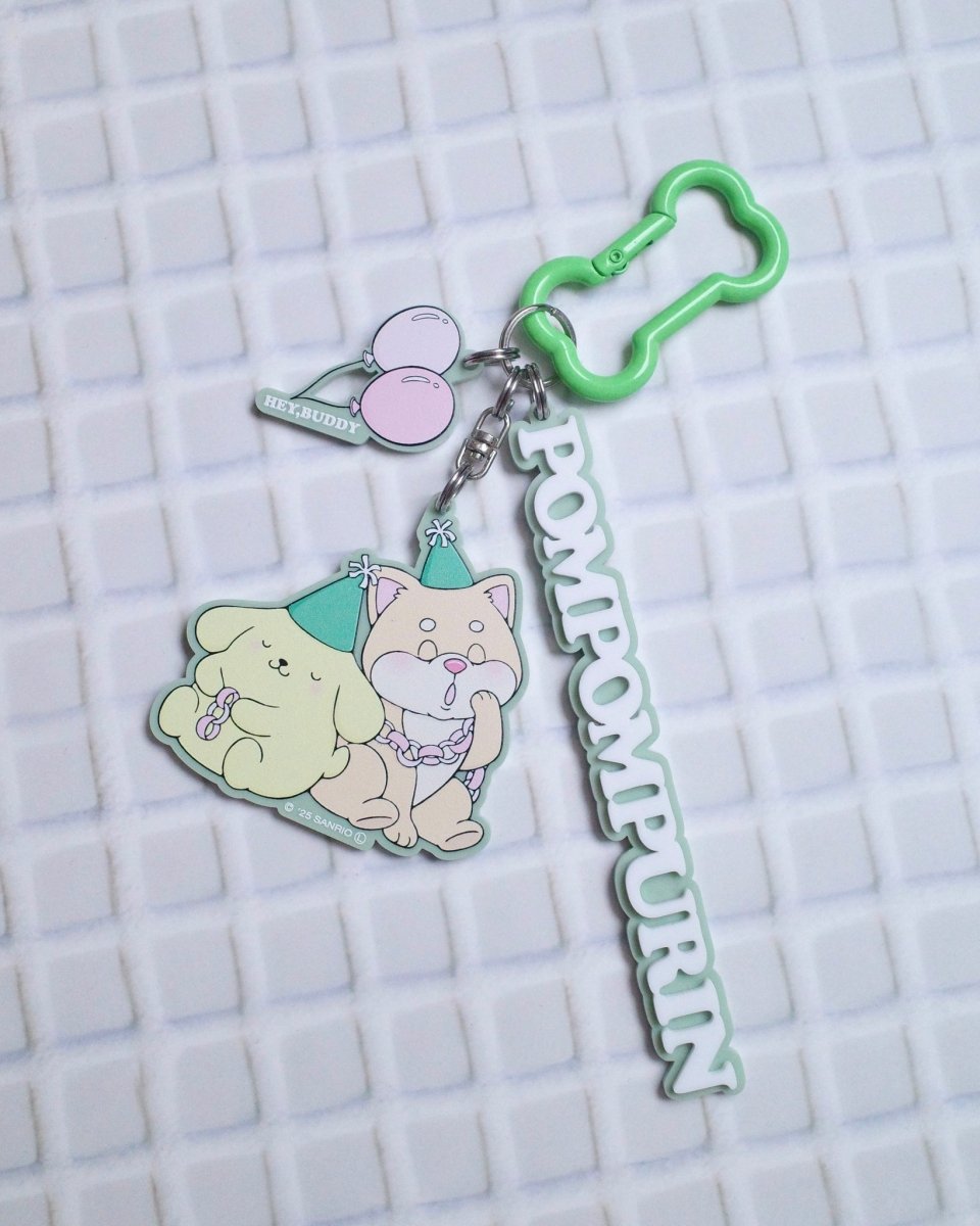 【SANRIO CHARACTERS】DOG PARTY アクリルキーホルダー - HEY,BUDDY