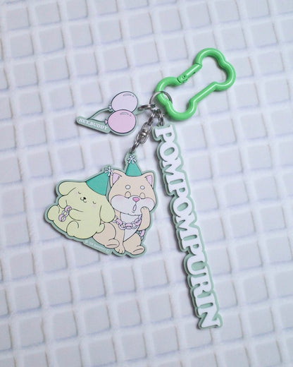 【SANRIO CHARACTERS】DOG PARTY アクリルキーホルダー - HEY,BUDDY