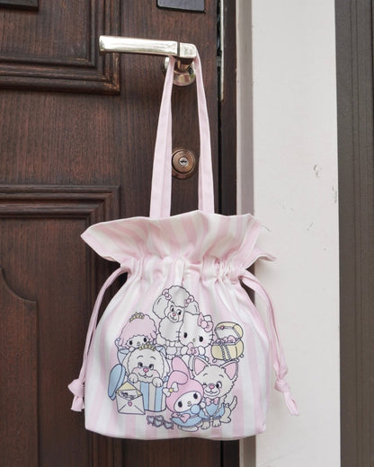 【SANRIO CHARACTERS】DOG PARTY 巾着バッグ - HEY,BUDDY