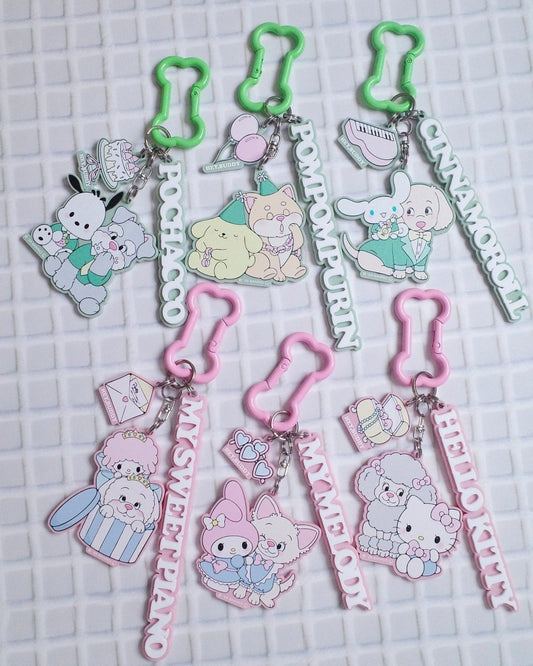 【SANRIO CHARACTERS】DOG PARTY アクリルキーホルダー - HEY,BUDDY