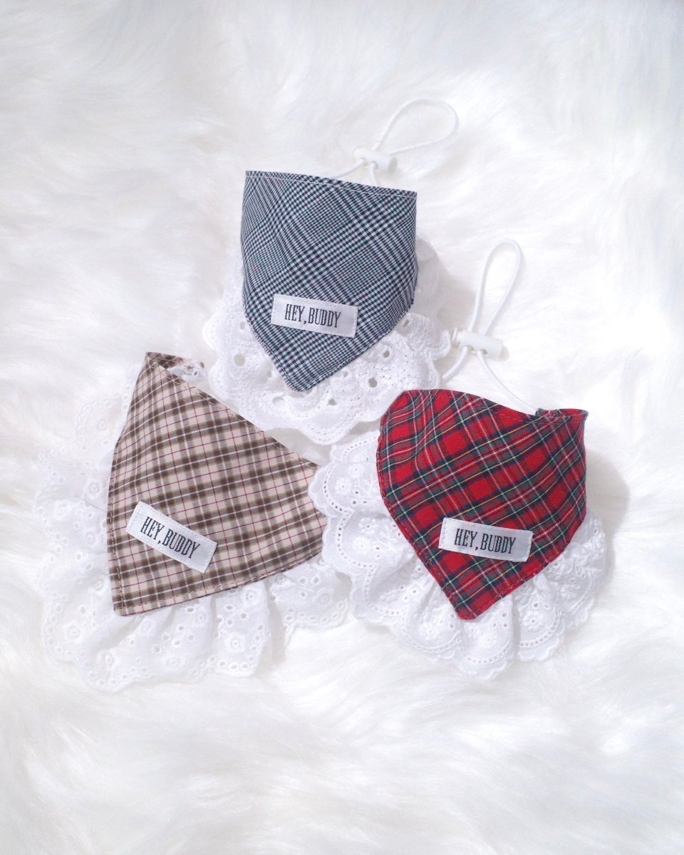 trad lace babushuka / bib FOR DOG - HEY,BUDDY