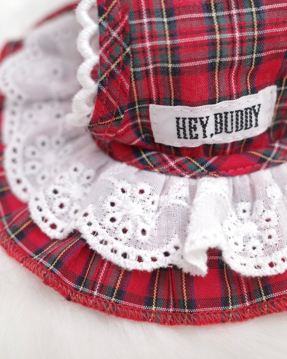 trad lace bonnet - HEY,BUDDY