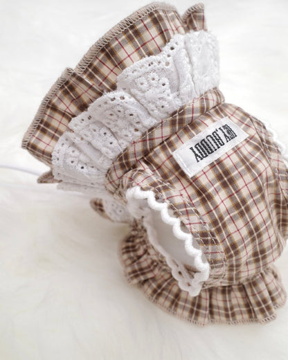 trad lace bonnet - HEY,BUDDY