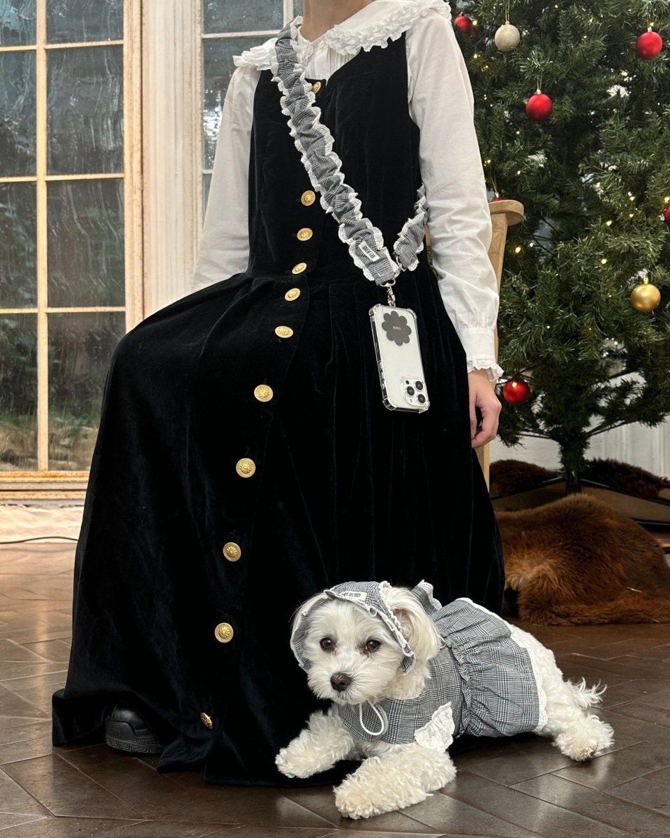 trad lace shoulder strap - HEY,BUDDY