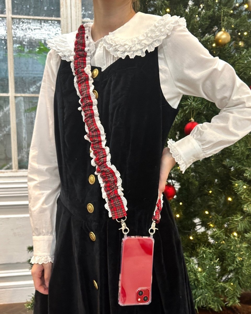 trad lace shoulder strap - HEY,BUDDY