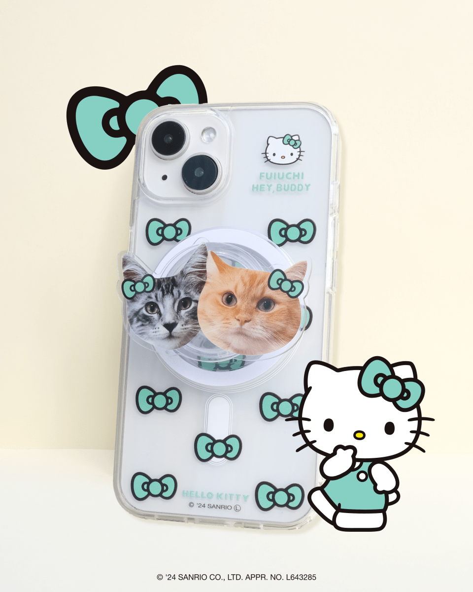ViVi掲載【HELLO,KITTY】リボンスマホケース - MagSafe対応 - HEY,BUDDY