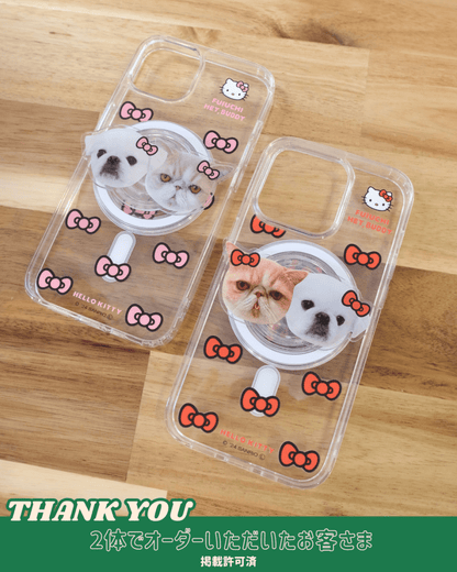 ViVi掲載【HELLO,KITTY】リボンスマホケース - MagSafe対応 - HEY,BUDDY