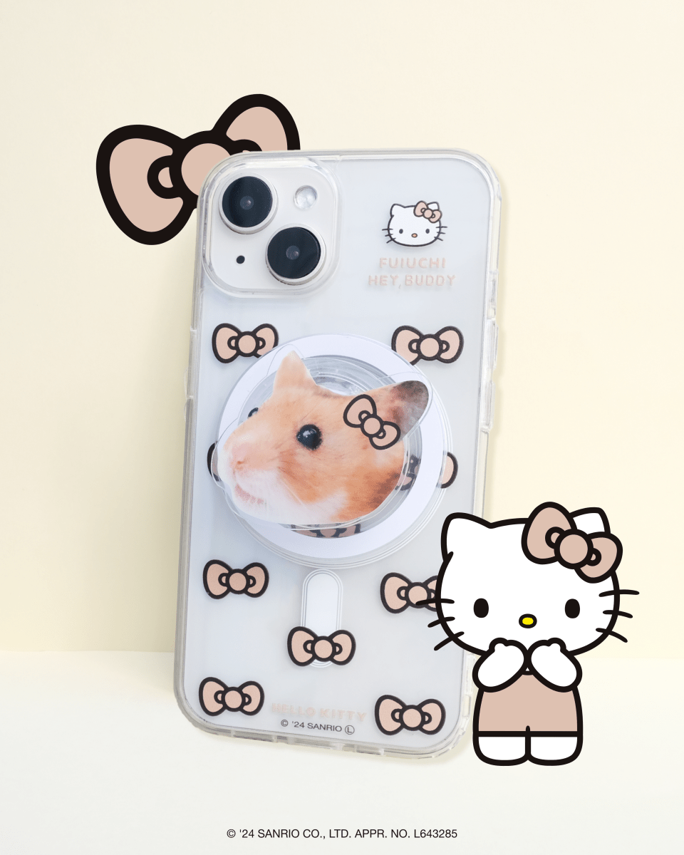 ViVi掲載【HELLO,KITTY】リボンスマホケース - MagSafe対応 - HEY,BUDDY