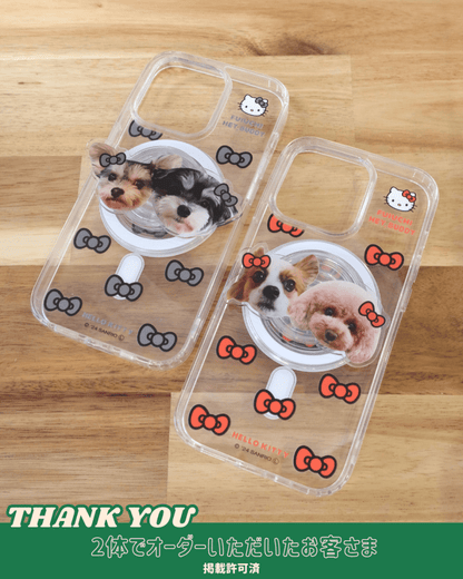 ViVi掲載【HELLO,KITTY】リボンスマホケース - MagSafe対応 - HEY,BUDDY