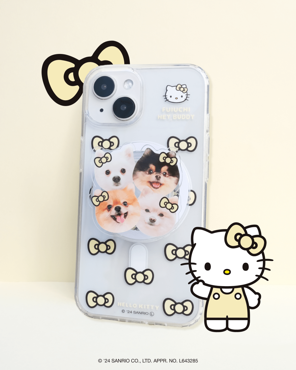 ViVi掲載【HELLO,KITTY】リボンスマホケース - MagSafe対応 - HEY,BUDDY