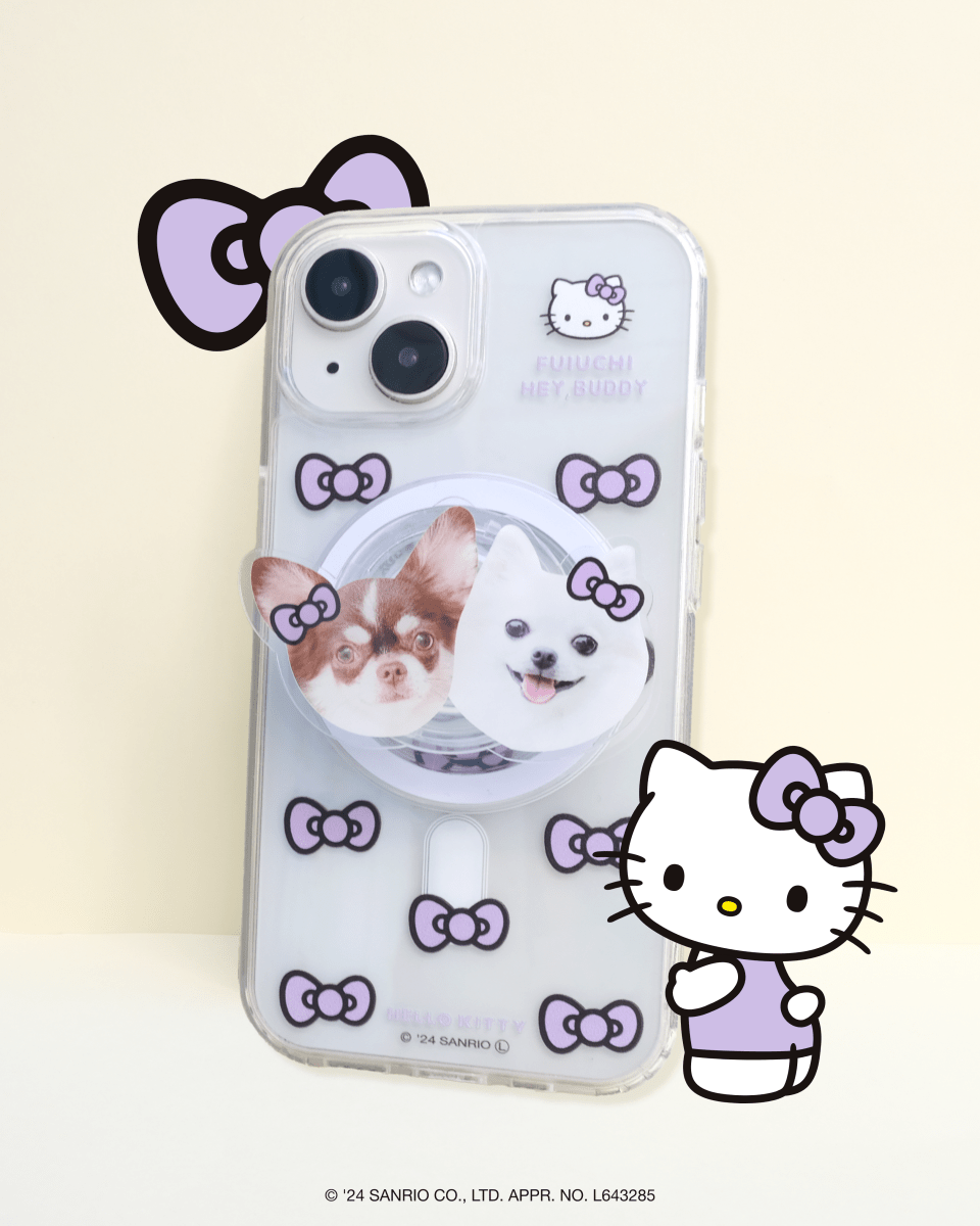 ViVi掲載【HELLO,KITTY】リボンスマホケース - MagSafe対応 - HEY,BUDDY
