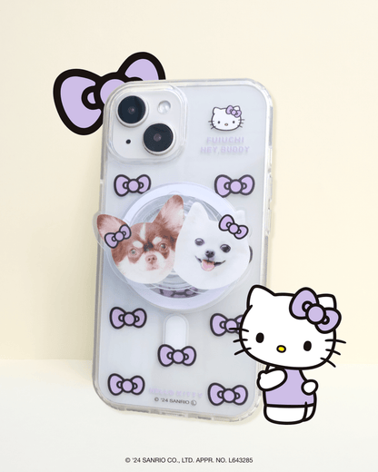 ViVi掲載【HELLO,KITTY】リボンスマホケース - MagSafe対応 - HEY,BUDDY