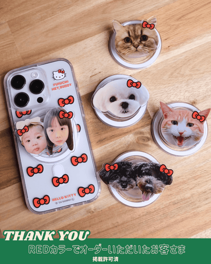 ViVi掲載【HELLO,KITTY】リボンスマホケース - MagSafe対応 - HEY,BUDDY