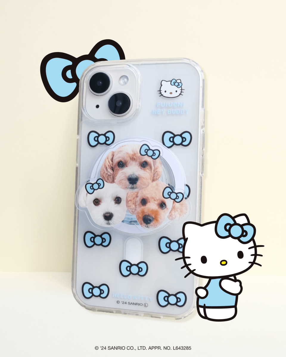 ViVi掲載【HELLO,KITTY】リボンスマホケース - MagSafe対応 - HEY,BUDDY