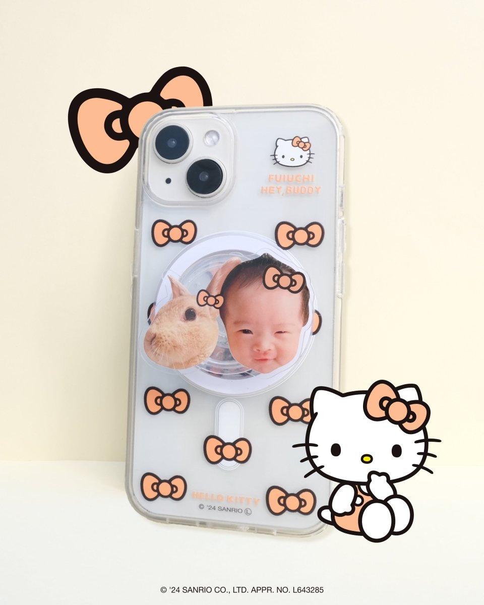 ViVi掲載【HELLO,KITTY】リボンスマホケース - MagSafe対応 - HEY,BUDDY