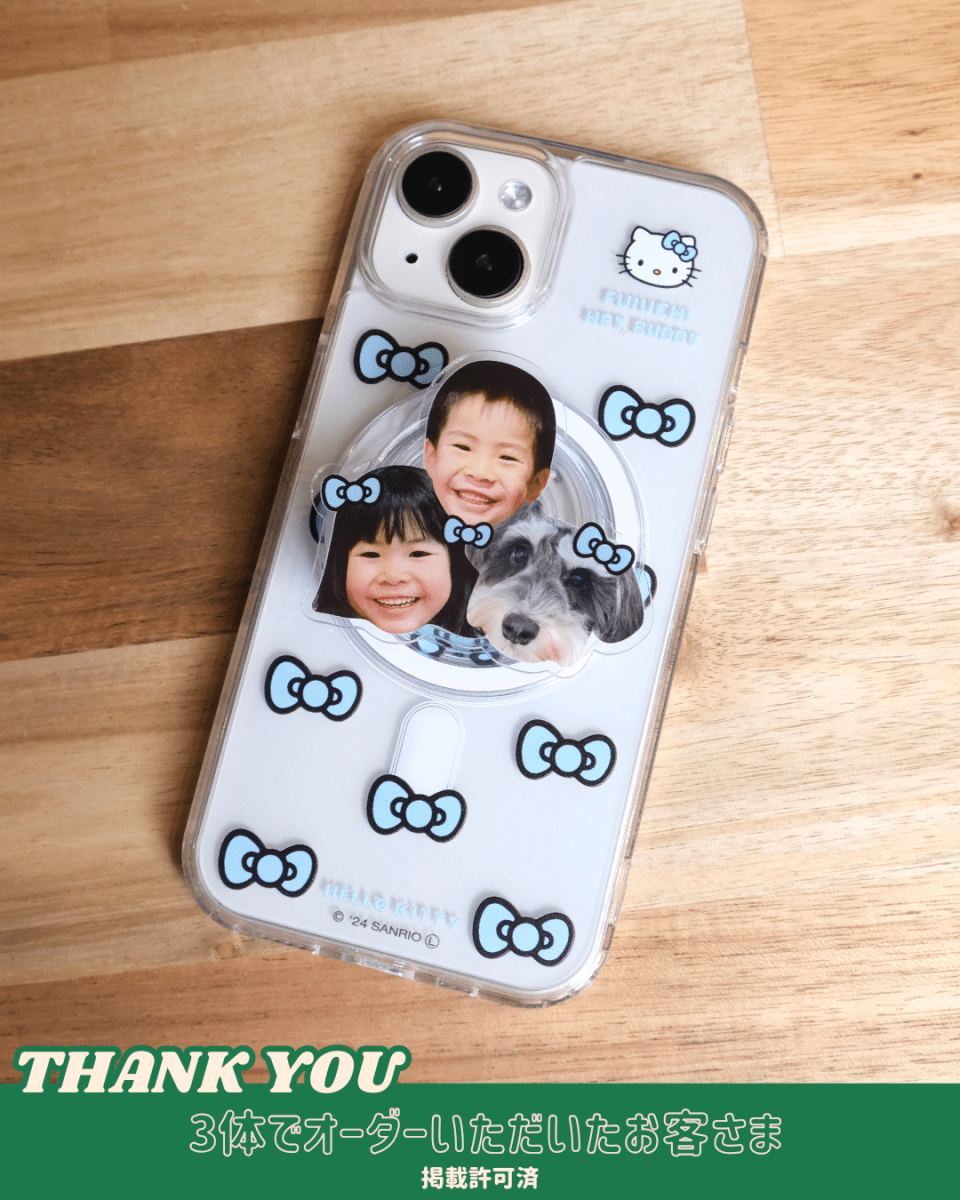 ViVi掲載【HELLO,KITTY】リボンスマホケース - MagSafe対応 - HEY,BUDDY