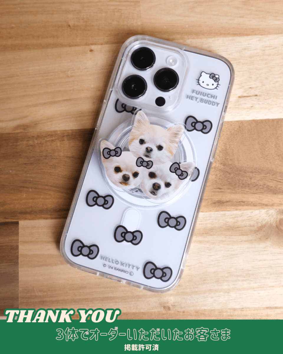 ViVi掲載【HELLO,KITTY】リボンスマホケース - MagSafe対応 - HEY,BUDDY