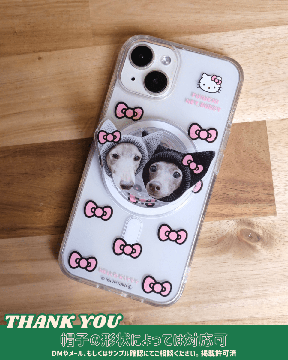 ViVi掲載【HELLO,KITTY】リボンスマホケース - MagSafe対応 - HEY,BUDDY