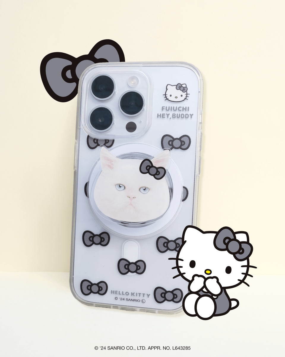ViVi掲載【HELLO,KITTY】リボンスマホケース - MagSafe対応 - HEY,BUDDY