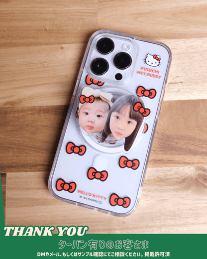 ViVi掲載【HELLO,KITTY】リボンスマホケース - MagSafe対応 - HEY,BUDDY